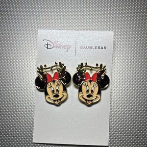 BaubleBar Minnie Mouse Earrings - Red and Black